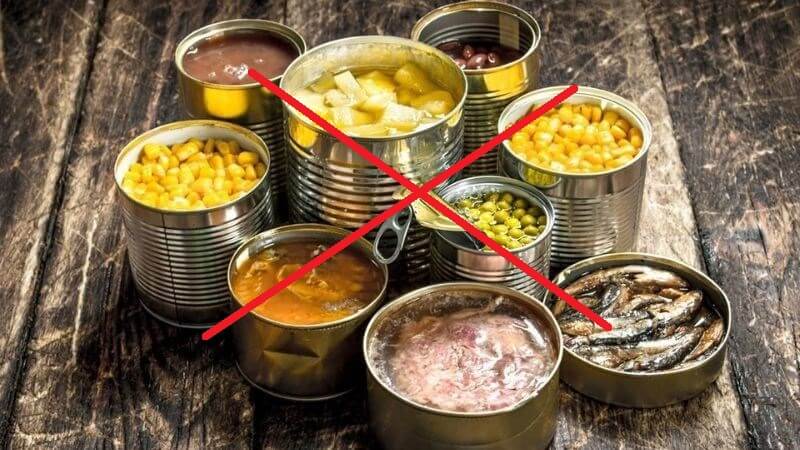 Thực phẩm đóng hộp gây hại cho gan Thực phẩm đóng hộp gây hại cho gan