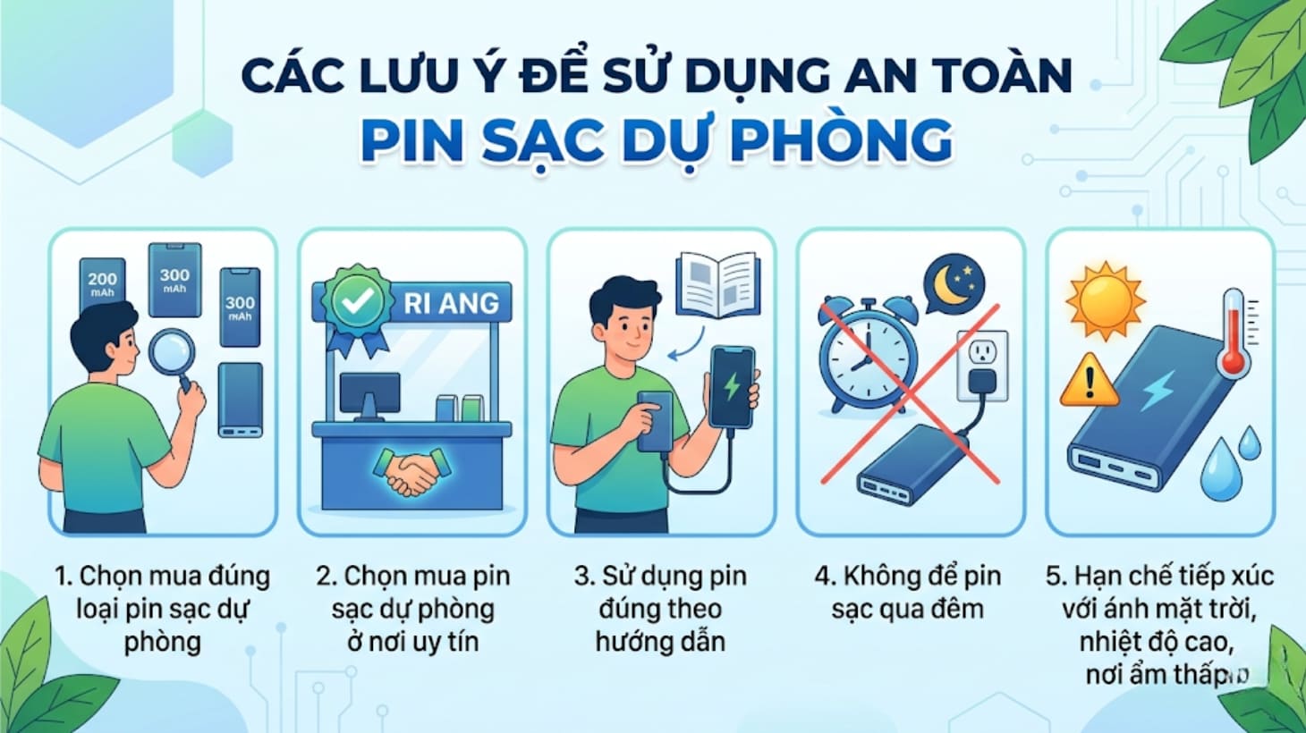 Một số lưu ý sử dụng pin sạc dự phòng an toàn khi mang lên máy bay