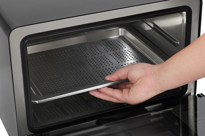 Lò nướng có hấp Toshiba MS3-STQ20SE(BK) 20 lít thuận tiện để vệ sinh với khay nướng lấy ra dễ dàng