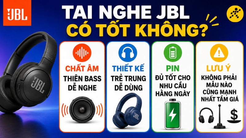 Các tiêu chí cần lưu ý khi đánh giá tai nghe JBL Các tiêu chí cần lưu ý khi đánh giá tai nghe JBL