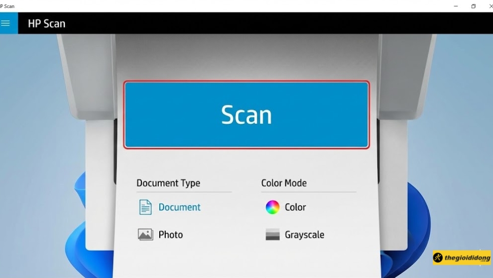 Mở phần mềm điều khiển m&aacute;y in
