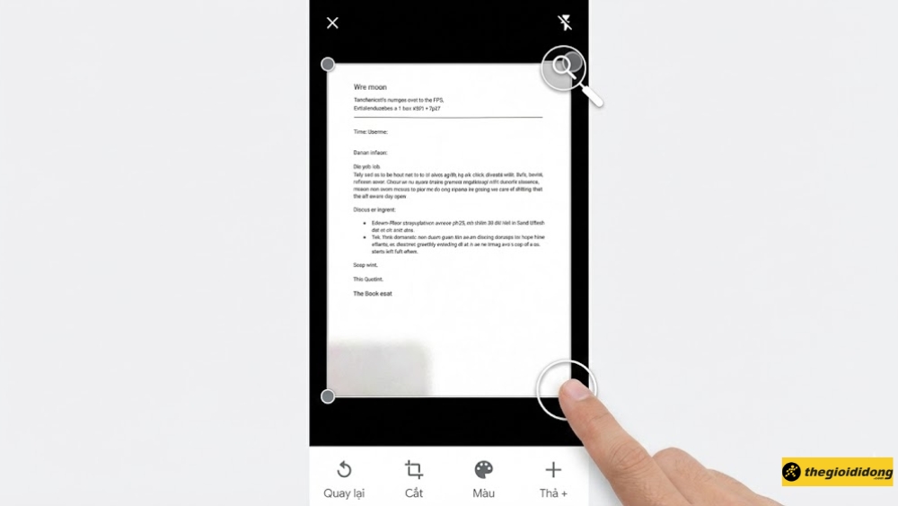 Bạn c&oacute; thể t&ugrave;y chỉnh lại v&ugrave;ng cắt