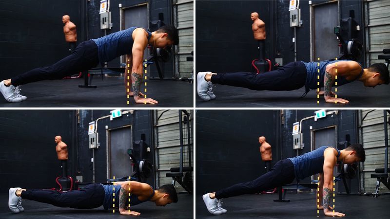 Các tư thế cần chuẩn bị cho việc hít đất