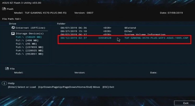 Bạn tìm và double-click vào file cập nhật BIOS đã tải về trước đó. Lúc này, quá trình cập nhật sẽ bắt đầu.