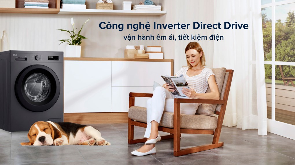 Máy giặt LG Inverter 9 kg FB1209S6M Máy giặt LG Inverter 9 kg FB1209S6M