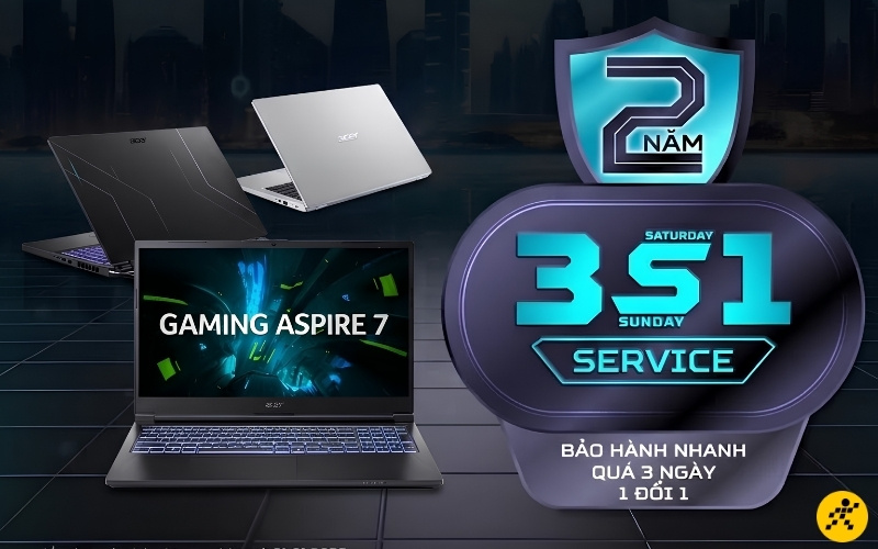 Laptop Acer Aspire sở hữu chính sách bảo hành VIP 3S1 độc quyền Laptop Acer Aspire sở hữu chính sách bảo hành VIP 3S1 độc quyền