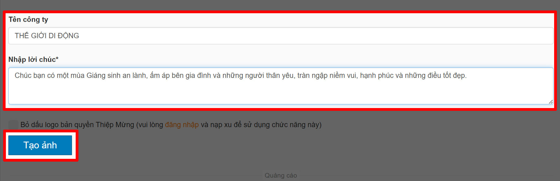 Cách Tạo Thiệp Giáng Sinh Online