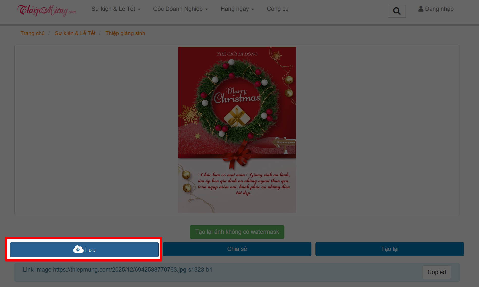 Cách Tạo Thiệp Giáng Sinh Online