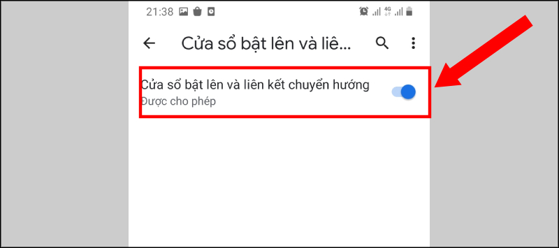 Chạm hoặc kéo thanh gạt sang trái để tắt tính năng này Chạm hoặc kéo thanh gạt sang trái để tắt tính năng này