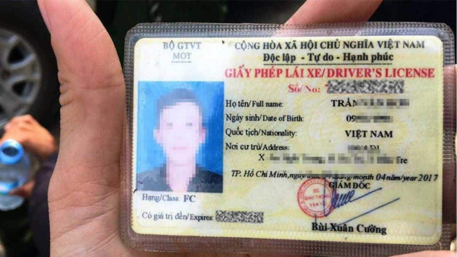 Bằng lái xe hạng FC