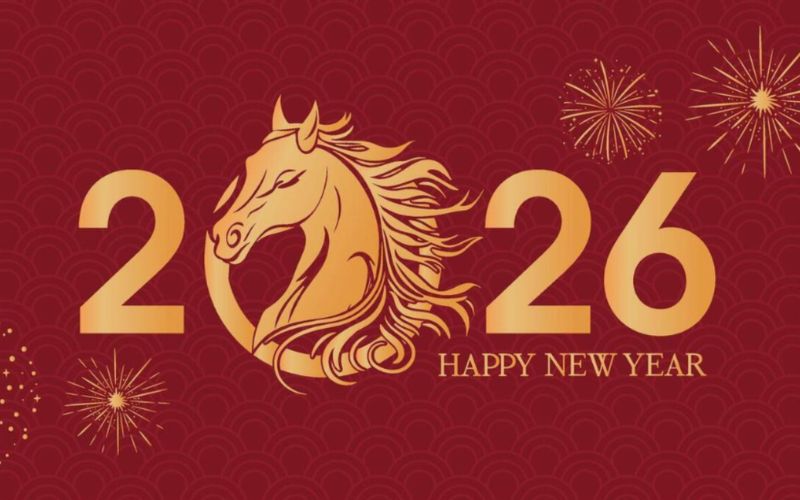 Hình tượng ngựa mạnh mẽ, Mã đáo thành công, phù hợp màn hình lớn, tôn vẻ sang trọng