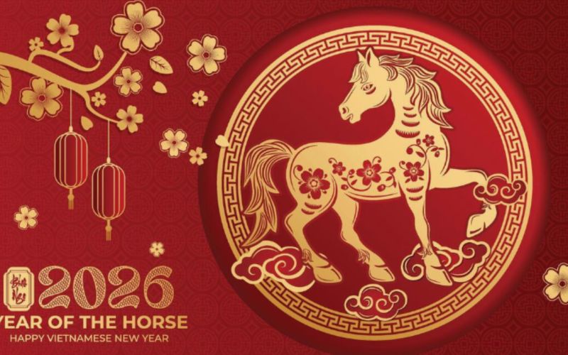 Hình tượng ngựa mạnh mẽ, Mã đáo thành công, phù hợp màn hình lớn, tôn vẻ sang trọng