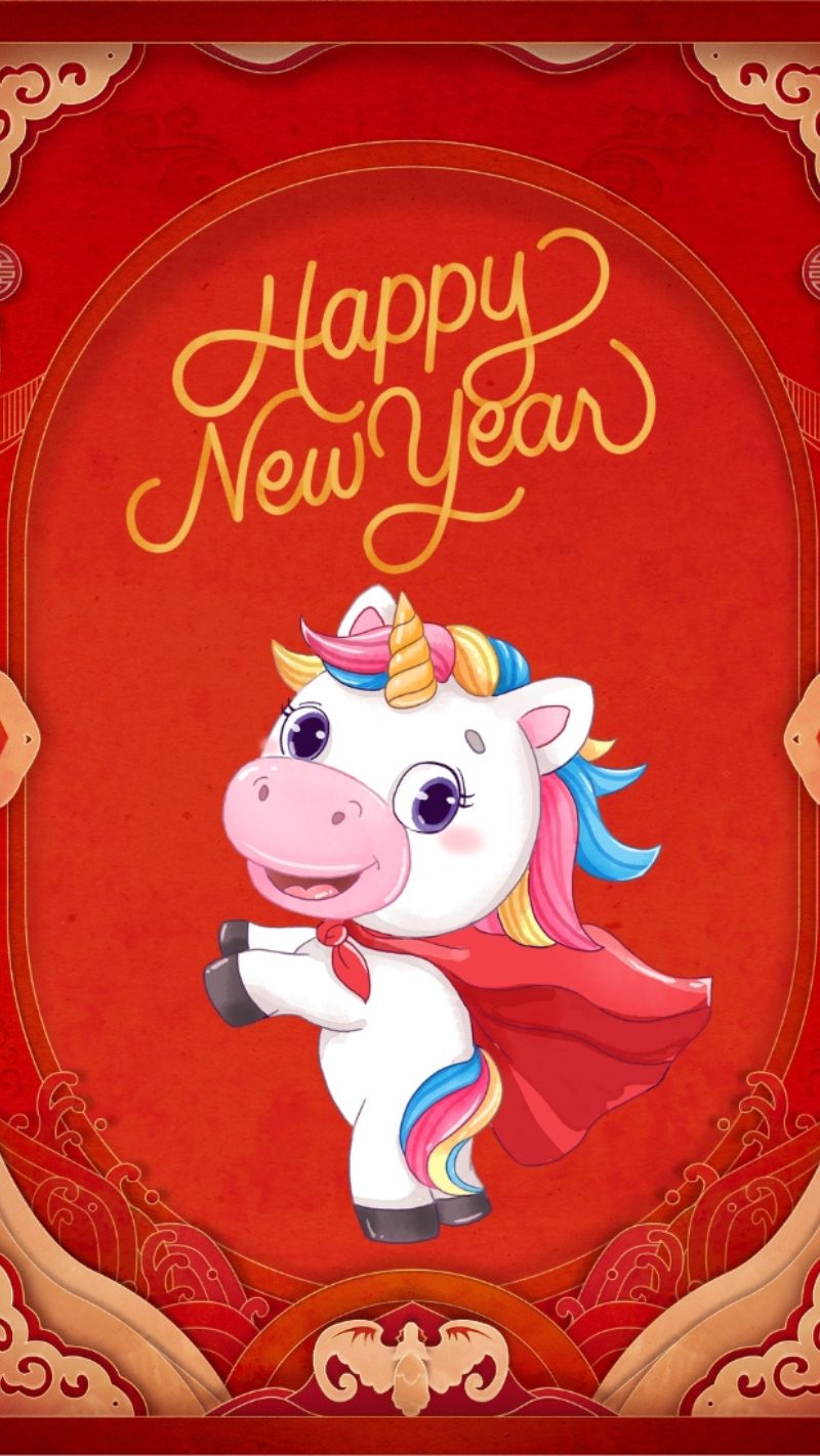 Hình nền Tết 2026 cute với linh vật năm mới, lì xì, bánh chưng chibi pastel dễ thương, mang năng lượng tích cực