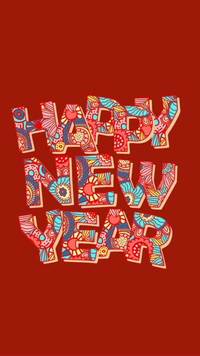 Hình nền Tết 2026 đa phong cách với hoa xuân, pháo hoa, ngựa và chữ Happy New Year rực rỡ, ấn tượng