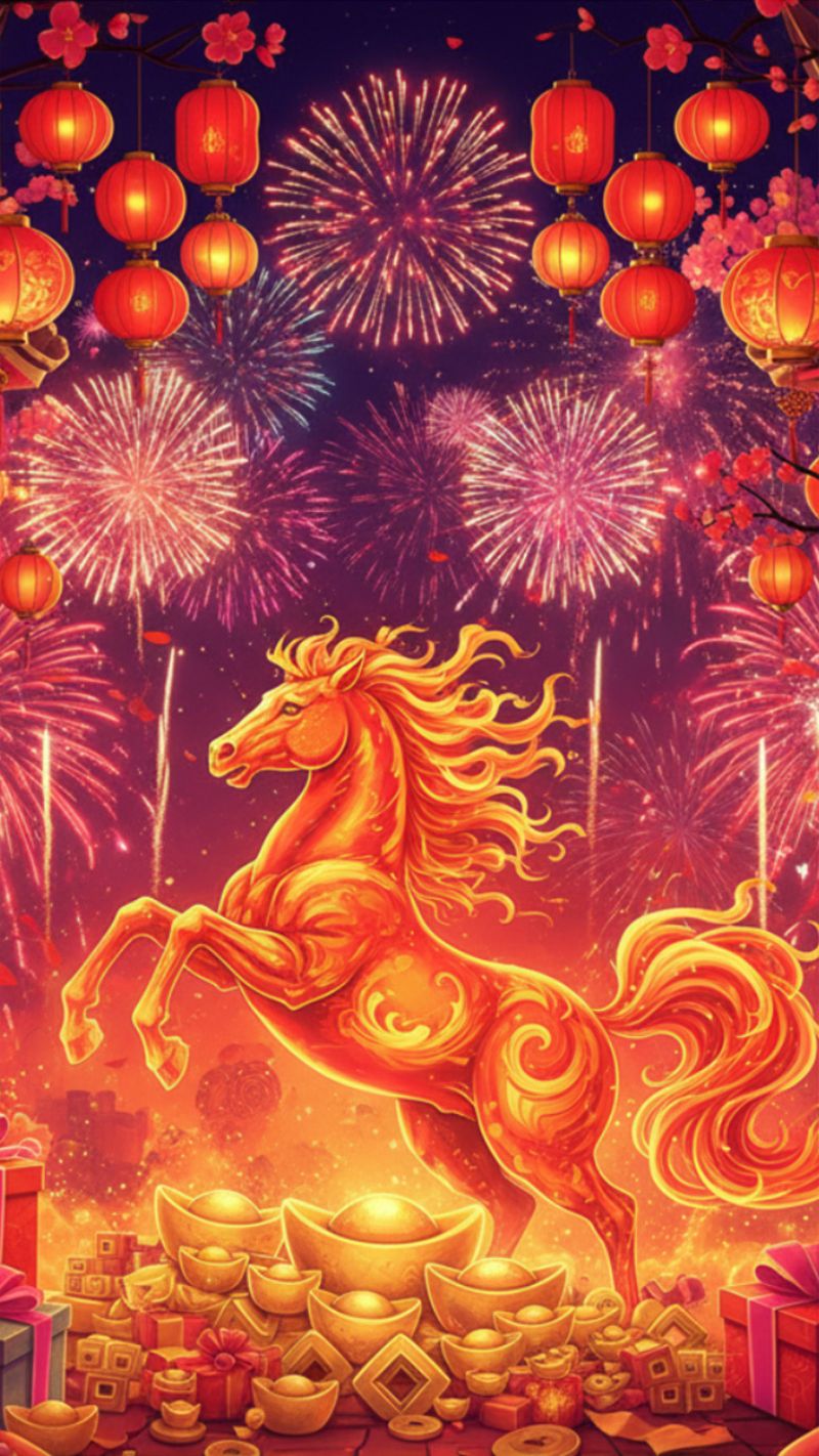 Sắc đỏ, cam, tím rực rỡ tiếp thêm nhiệt huyết, năng lượng và may mắn cho năm Bính Ngọ