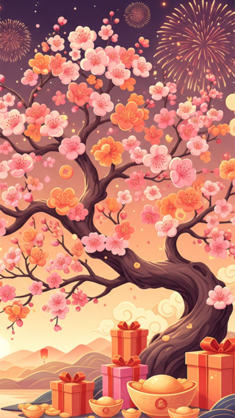 Sắc đỏ, cam, tím rực rỡ tiếp thêm nhiệt huyết, năng lượng và may mắn cho năm Bính Ngọ