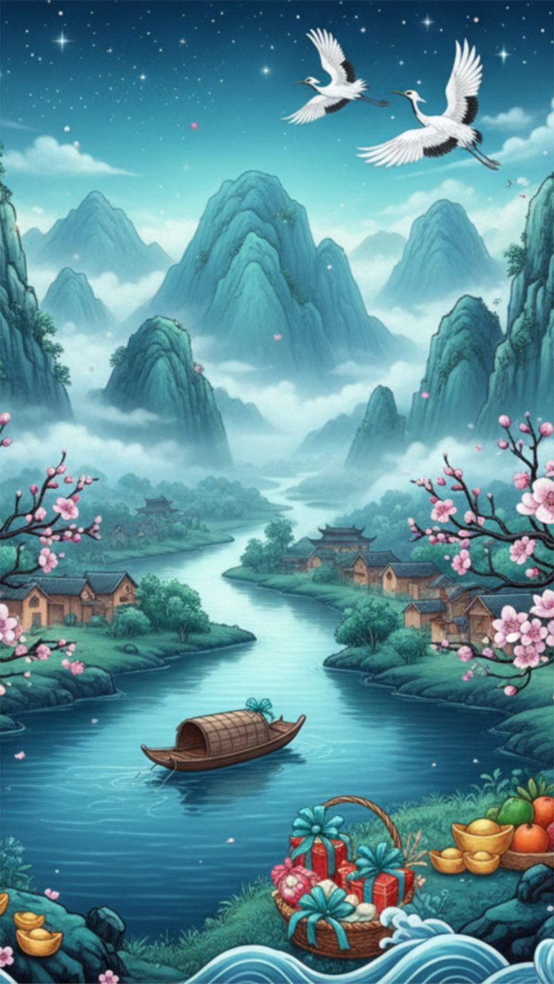 Màu xanh thiên nhiên, cây cối sinh sôi mang ý nghĩa phát triển, tăng vượng khí năm mới