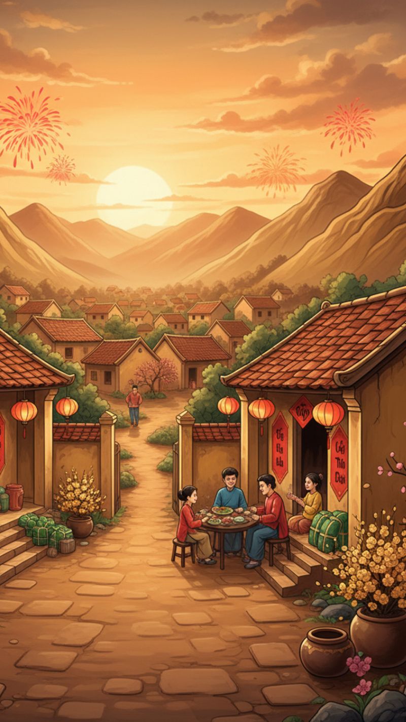 Gam nâu, vàng đất tạo cảm giác vững chãi, bình an, phù hợp người mệnh Thổ dịp đầu xuân