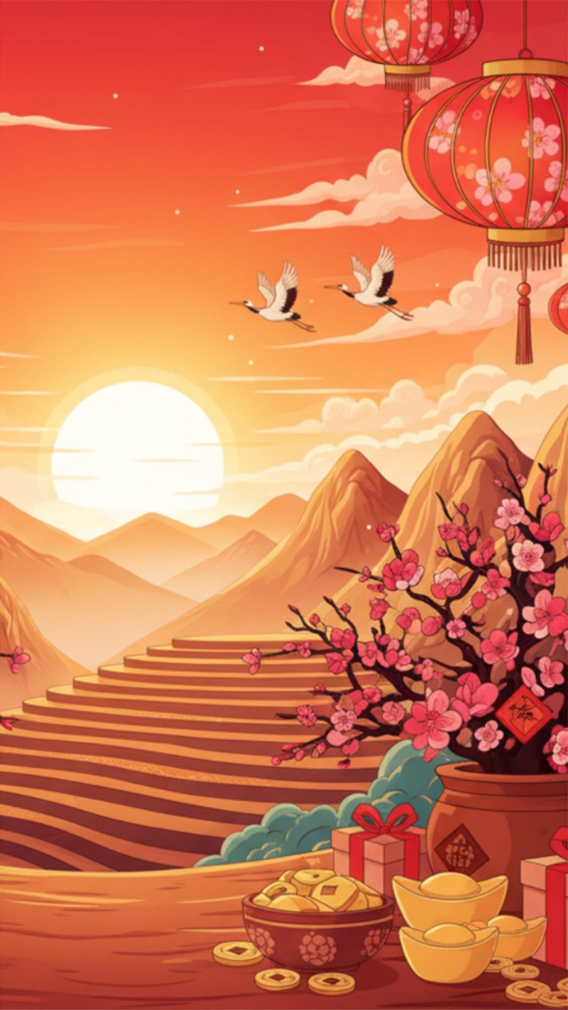 Gam nâu, vàng đất tạo cảm giác vững chãi, bình an, phù hợp người mệnh Thổ dịp đầu xuân