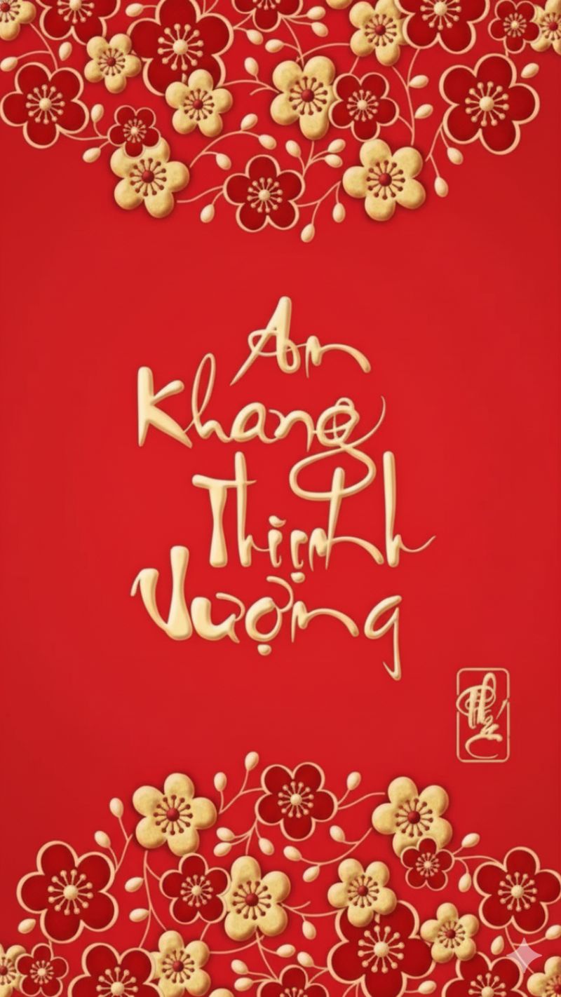 Sắc đỏ vàng may mắn, Thần Tài và chữ Tài Lộc giúp thu hút vận may, hanh thông việc làm ăn