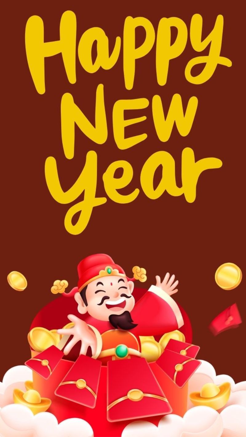 Sắc đỏ vàng may mắn, Thần Tài và chữ Tài Lộc giúp thu hút vận may, hanh thông việc làm ăn