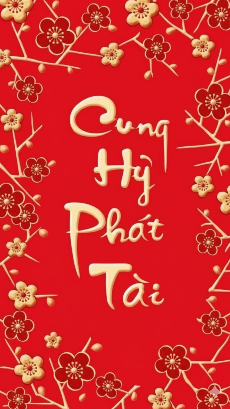 Sắc đỏ vàng may mắn, Thần Tài và chữ Tài Lộc giúp thu hút vận may, hanh thông việc làm ăn