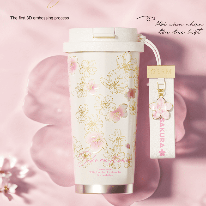 Ly giữ nhiệt GERM GE-24AW-B85 500 ml, thiết kế tinh tế, chất liệu inox cao cấp, dễ vệ sinh Ly giữ nhiệt GERM GE-24AW-B85 500 ml, thiết kế tinh tế, chất liệu inox cao cấp, dễ vệ sinh