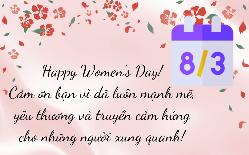 Mẫu thiệp 8/3 online đơn giản 2 Mẫu thiệp 8/3 online đơn giản 2