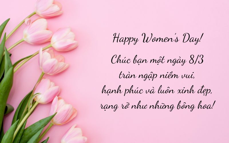 Mẫu thiệp 8/3 tặng đồng nghiệp, bạn bè 1 Mẫu thiệp 8/3 tặng đồng nghiệp, bạn bè 1