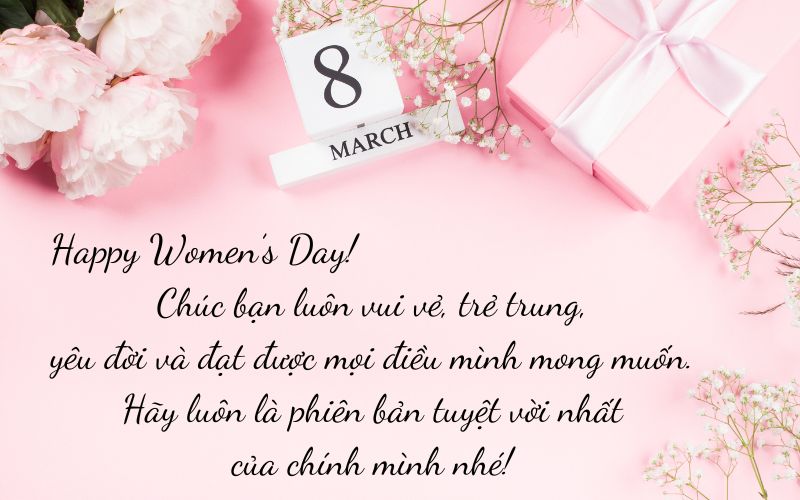 Mẫu thiệp 8/3 tặng đồng nghiệp, bạn bè 5 Mẫu thiệp 8/3 tặng đồng nghiệp, bạn bè 5