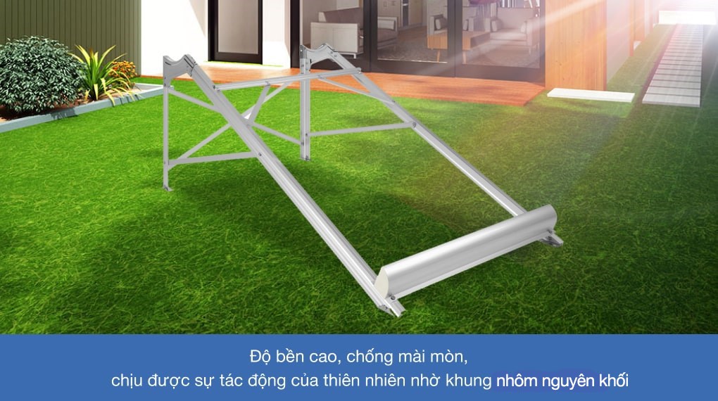 Máy nước nóng năng lượng mặt trời Đại Thành 130 lít Vigo 58-12 có chân máy vững vàng, sử dụng bền vững an toàn
