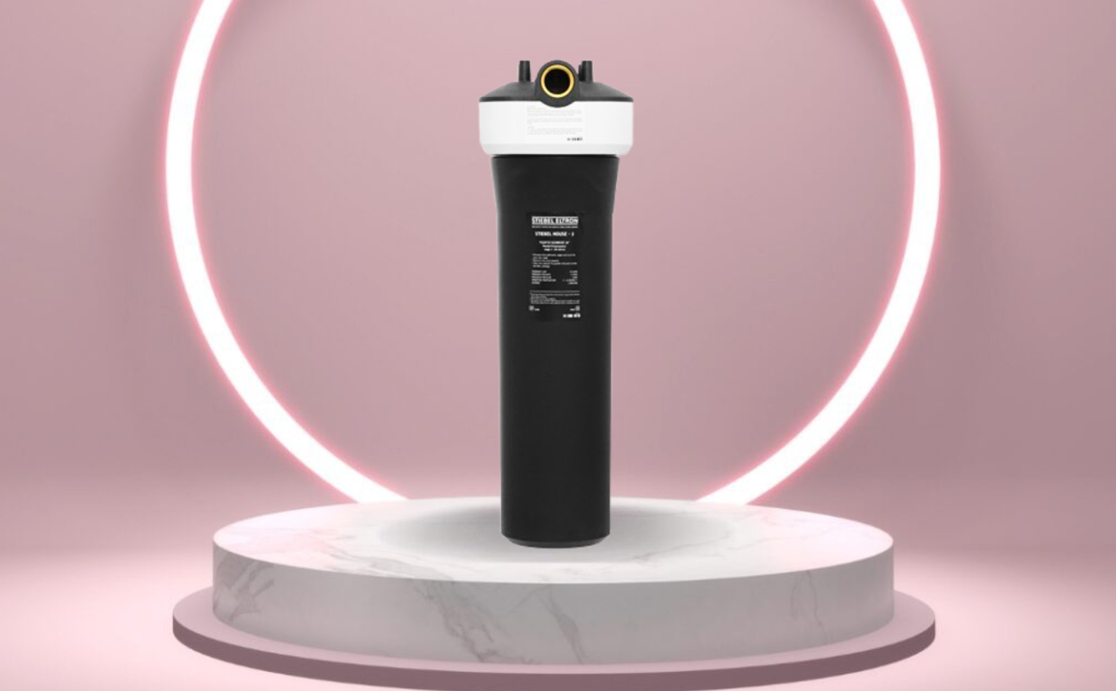 Cốc lọc nước đầu nguồn Stiebel House PS-2 có thể treo tường hoặc lắp đặt dưới bồn rửa, nhỏ gọn tiết kiệm không gian