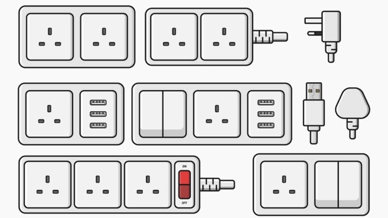 Các loại ổ cắm điện phổ biến trên thị trường hiện nay