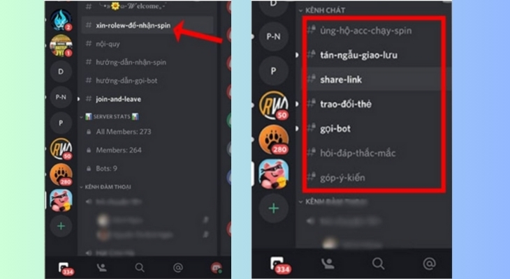 Nhận spin qua ứng dụng Discord