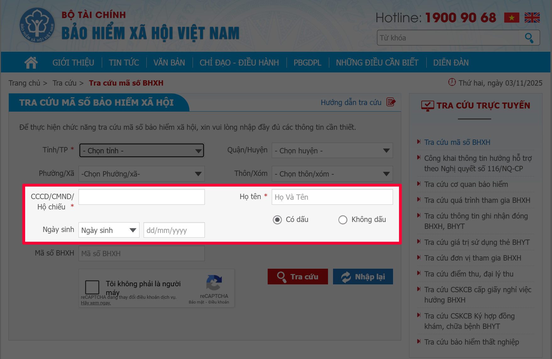 Cách tra cứu mã số Bảo hiểm xã hội