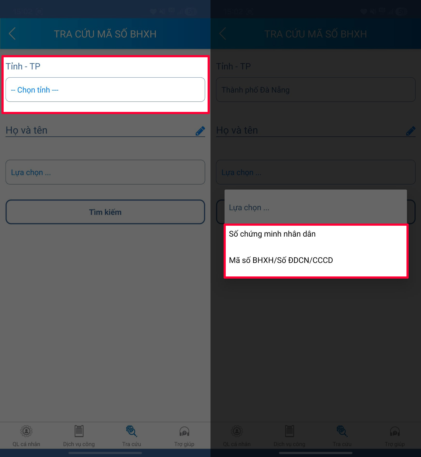Tra cứu mã số BHXH qua VNeID