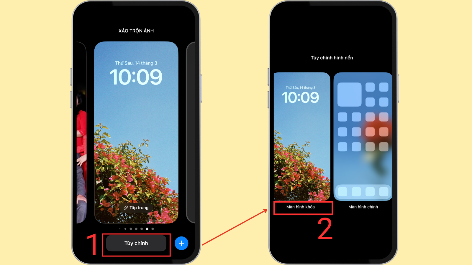 Giao diện cài đặt nhanh màn hình iPhone Giao diện cài đặt nhanh màn hình iPhone