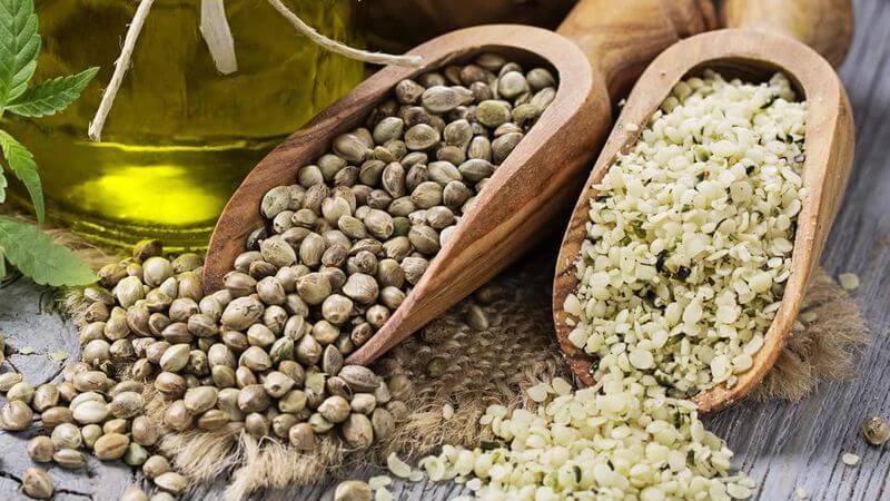 Ba muỗng canh hạt gai dầu cung cấp cho cơ thể khoảng 10g protein cùng 15% nhu cầu sắt mỗi ngày