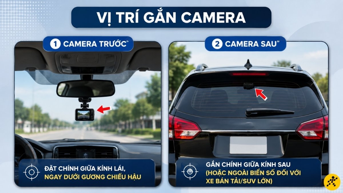 X&aacute;c định vị tr&iacute; gắn camera