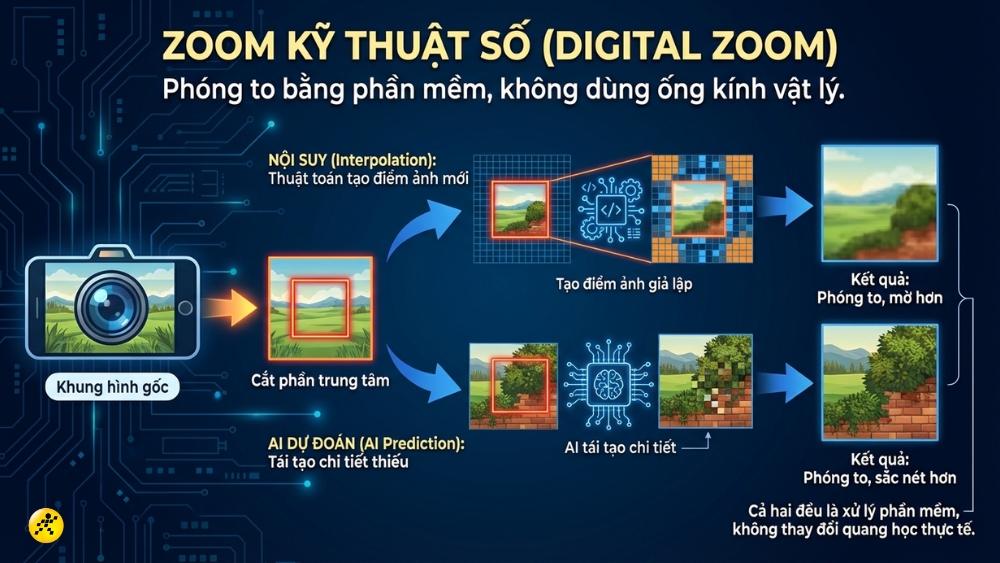 Zoom kỹ thuật số (Digital Zoom)