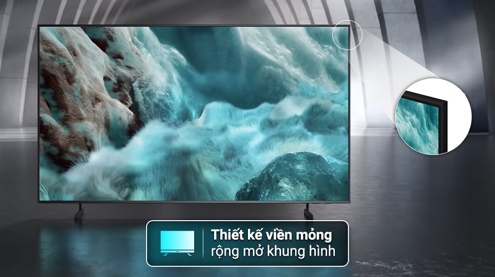 Smart Tivi QLED Samsung AI 4K 55 inch QA55Q7FA  sở hữu viền màn hình mỏng gần như là vô hình