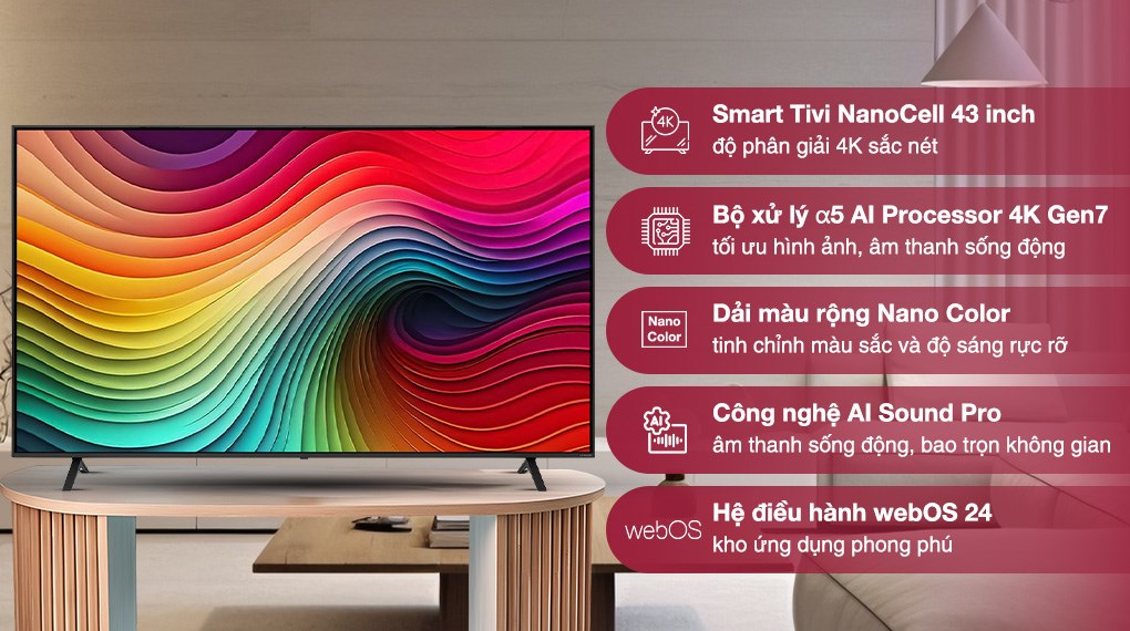 Công nghệ AI thấu cảm trên tivi LG NanoCell 2025 cá nhân hóa trải nghiệm người dùng