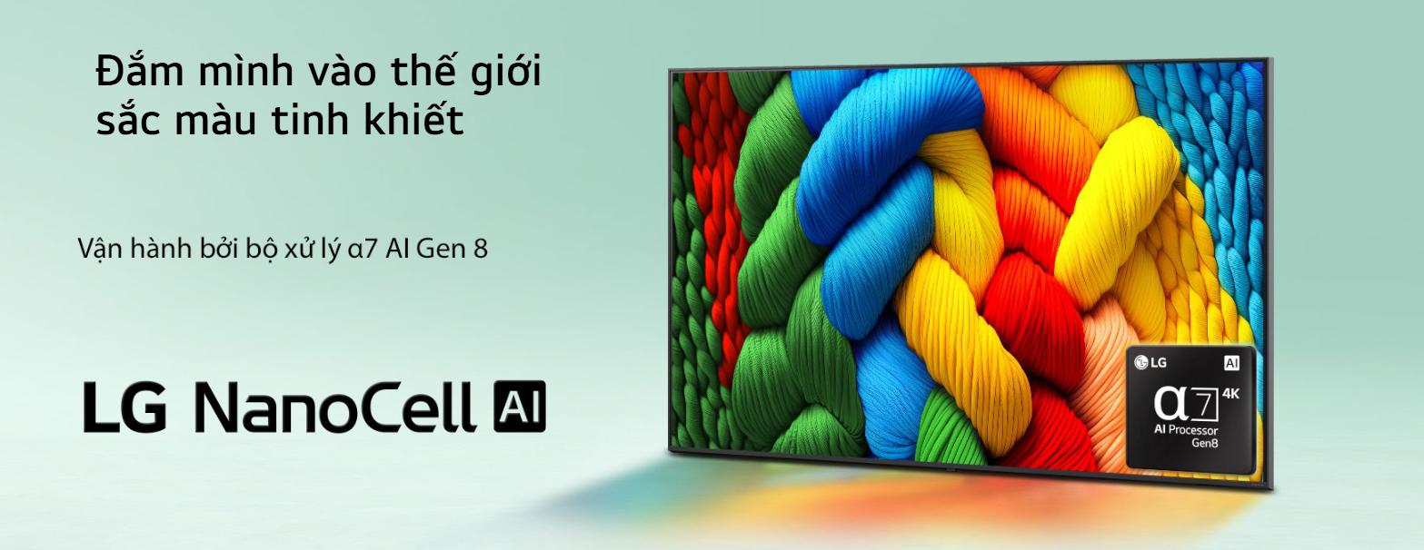 Smart Tivi NanoCell LG 55NANO80ASA cho chất lượng hình ảnh và âm thanh ấn tượng