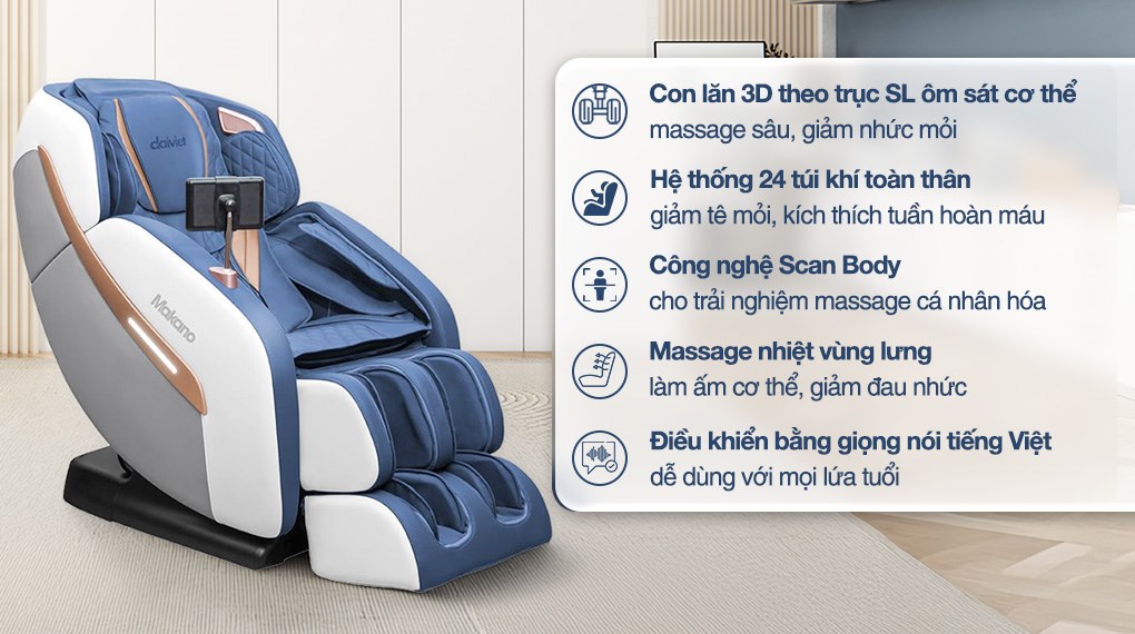 Ghế massage Makano MKGM-10004 cần được bảo dưỡng định kỳ 6 tháng 1 lần nhằm đảm bảo hiệu suất vận hành ổn định