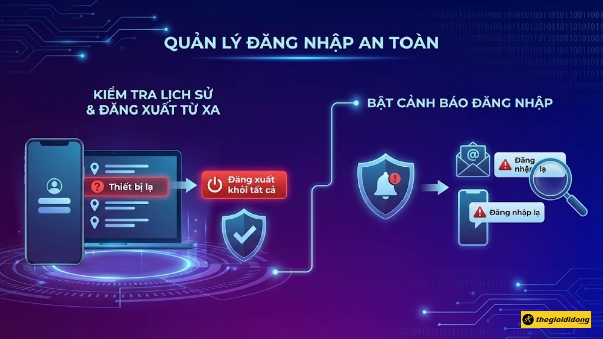 Mẹo quản l&yacute; đăng nhập Facebook an to&agrave;n