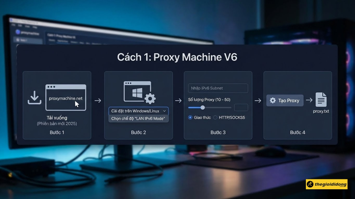 Phương ph&aacute;p 1: Phần mềm Proxy Machine V6