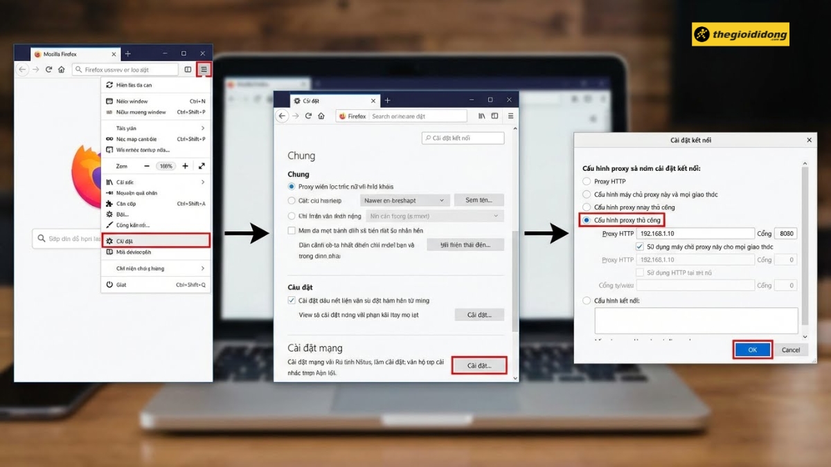C&agrave;i đặt Proxy tr&ecirc;n tr&igrave;nh duyệt Mozilla Firefox