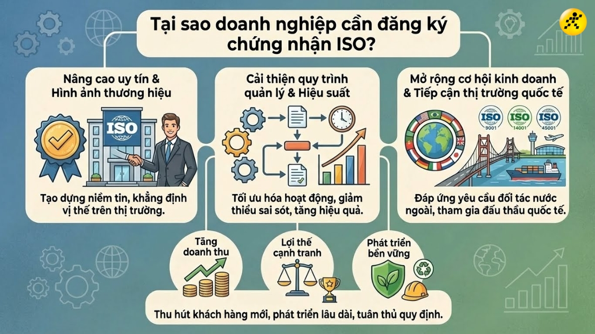 L&yacute; do doanh nghiệp cần đăng k&yacute; chứng nhận ISO