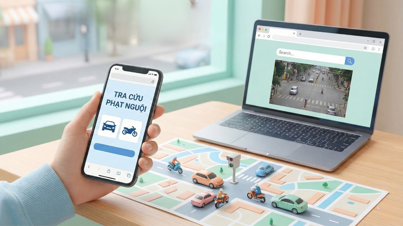Cách tra cứu phạt nguội xe máy, ô tô tại nhà
