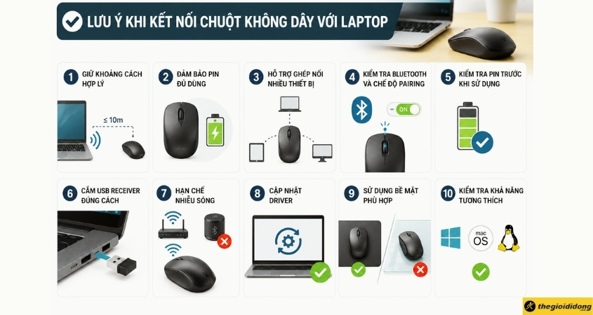 Những lưu ý khi sử dụng chuột không dây Những lưu ý khi sử dụng chuột không dây